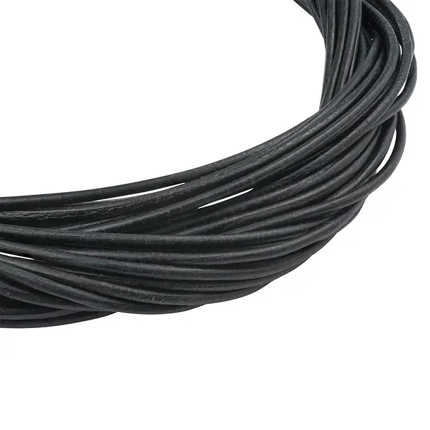 Lederbänder Ziege schwarz, 1m (10 St./VE) | GH Edelsteine, Heilsteine & Schmuck