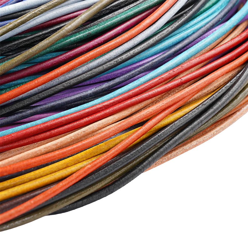 Assorted Cowhide Leather Straps, 1 m (100 pc/PU) | Marco Schreier