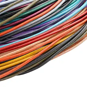 Mix colorato di cinghie in pelle di vacchetta, lunghezza 1 m, 100 pz./ UC | Marco Schreier