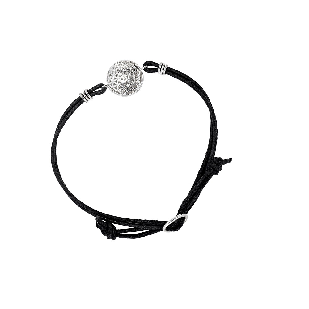 Leather straps goat black, 1m (100 pcs./ PU) | wholesaler gems & healing stones