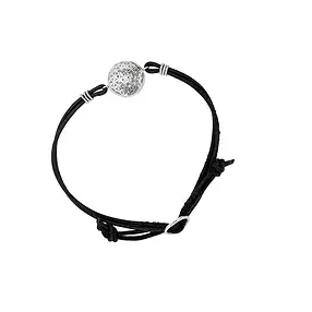 Leather straps goat black, 1m (100 pcs./ PU) | wholesaler gems & healing stones