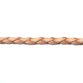 Cordon en cuir tressé, naturel, boeuf, 2,5mm x 2m  | Marco Schreier