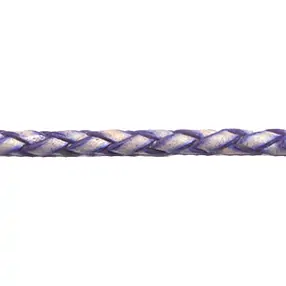 Cordon en cuir tressé, violet antique, boeuf, 2,5mm x 2m  | Marco Schreier