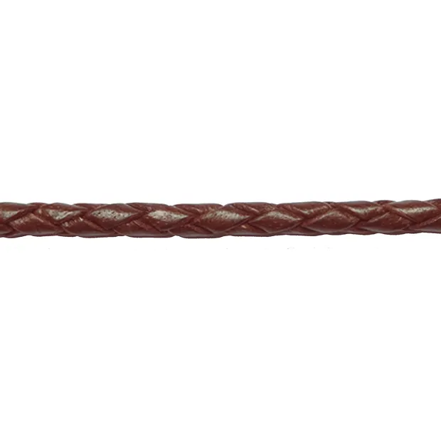 Cordon en cuir tressé, brun, boeuf, 5mm x 2m | Marco Schreier