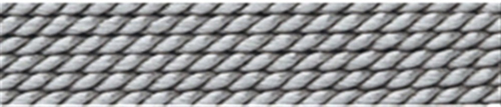 Pearl thread silk gray, 0,45mm/2m | wholesaler gems, healing stones & jewelry