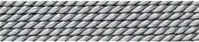Pearl thread silk gray, 0,45mm/2m | wholesaler gems, healing stones & jewelry