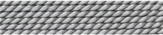 Pearl thread silk gray, 0,45mm/2m | wholesaler gems, healing stones & jewelry