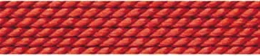 Beaded thread silk red coral, 0,60mm/2m | wholesaler gems & healing stones