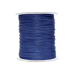 1942020034 Cordons en coton bleu (bleu royal), 1,0mm/100m | Marco Schreier