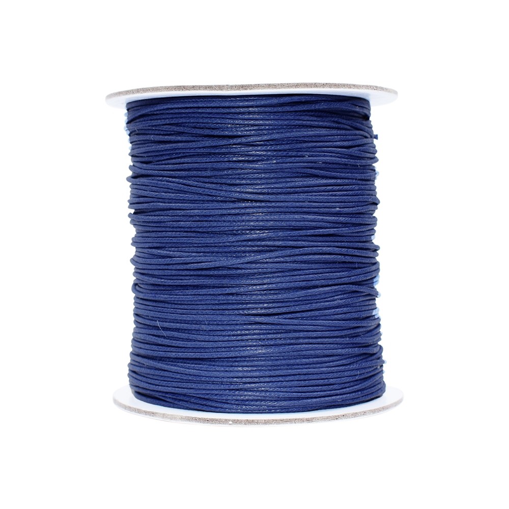 Nastro di cotone blu (blu reale), 1,0mm/100m | grossista gemme e pietre curative