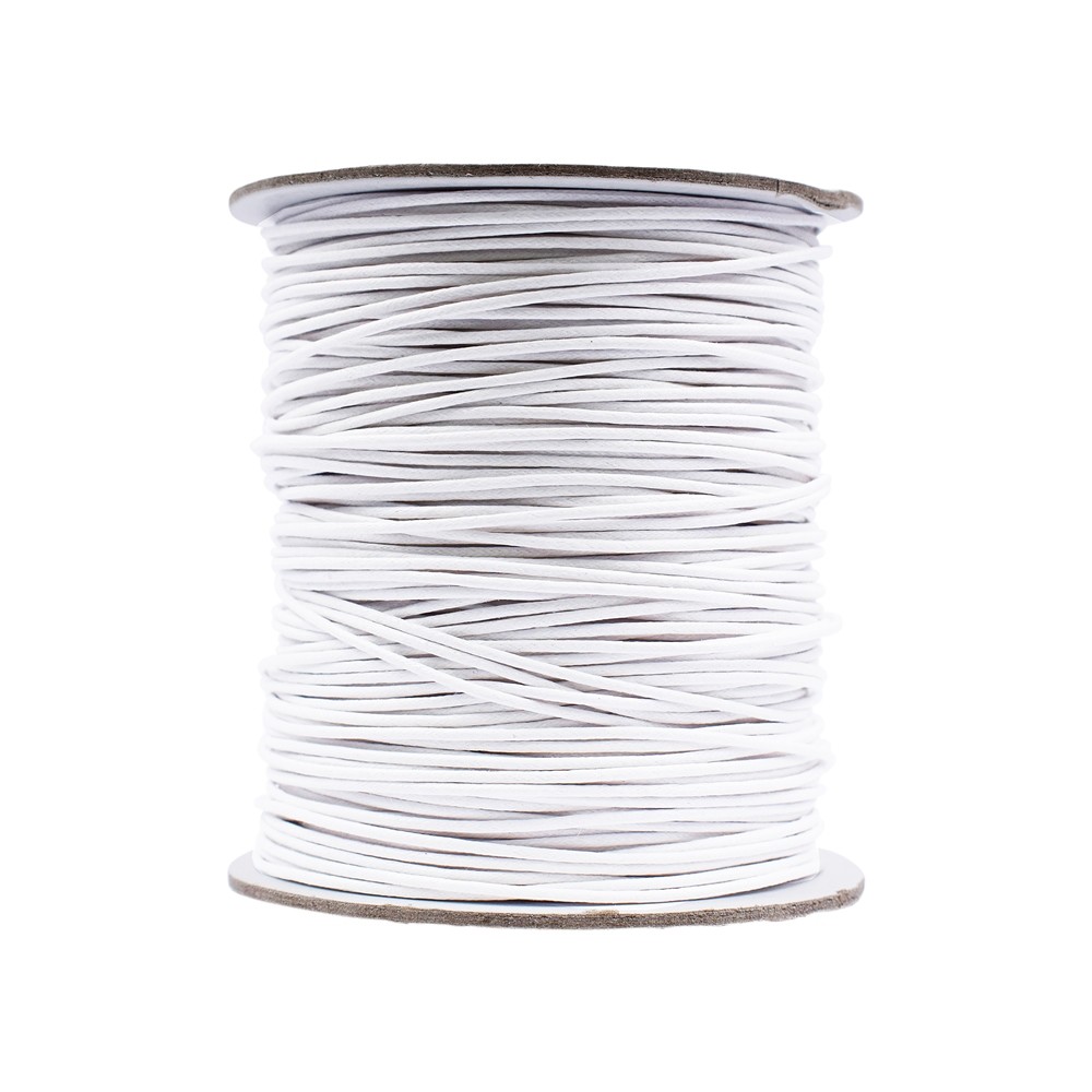 Nastro di cotone bianco, 1,0 mm/100 m | grossista gemme e pietre curative