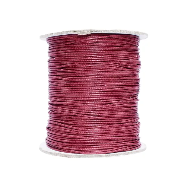 Baumwollband rot (weinrot), 1,0mm/100m | Edelsteine, Heilsteine & Schmuck-Handel