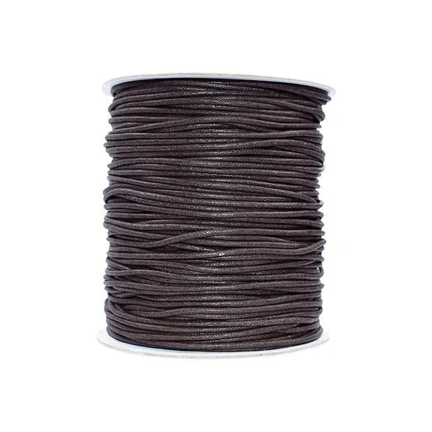 Baumwollband braun, 1,0mm/100m | Großhändler Edelsteine, Heilsteine & Schmuck