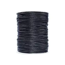 1942021535 Cotton Cords black, 1,5mm/100m | wholesaler gems, healing stones & jewelry