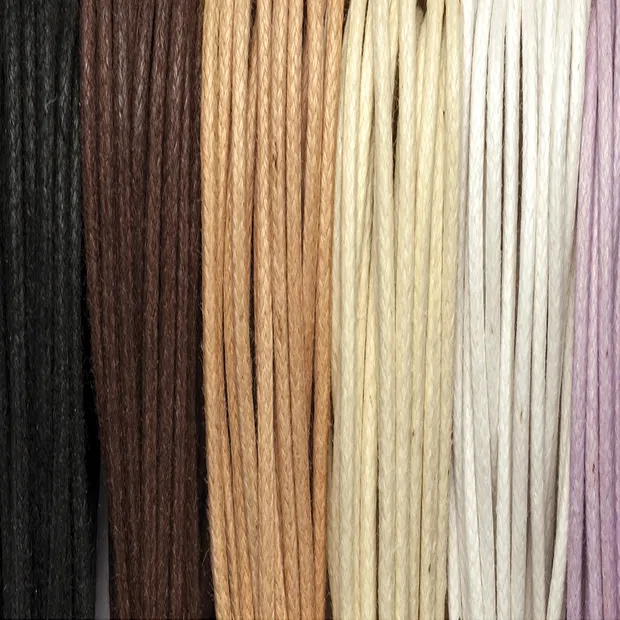 Cotton Cords waxed, "Inspiration" mix, 2.0mm (6 colors, 5m each) | Marco Schreier