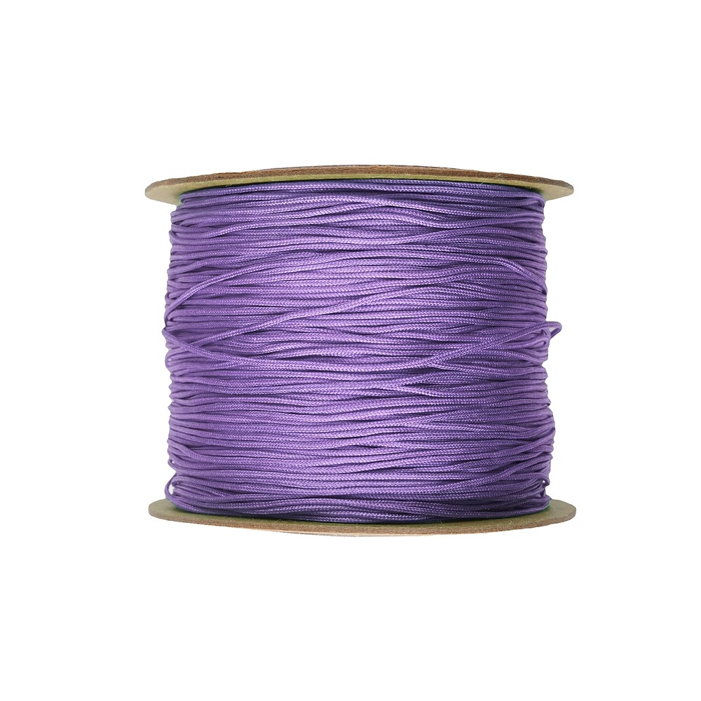 Nylon tape on spool, purple (0.6mm / 120m) | wholesaler gems & healing stones
