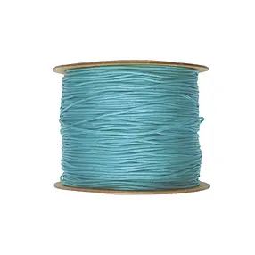 Nylon tape on spool, Turquoise (0.6mm / 120m) | wholesaler gems & healing stones