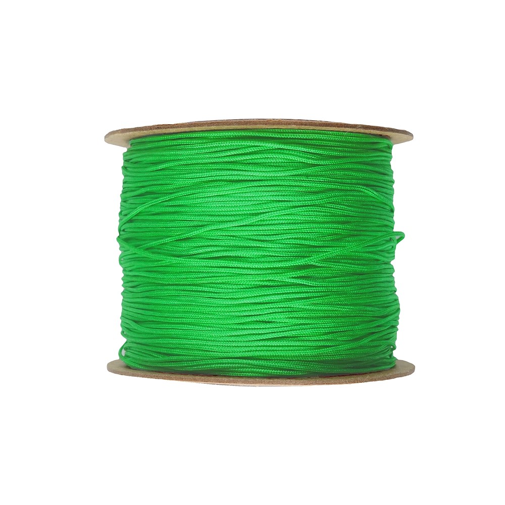 Nylon tape on spool, green (0.6mm / 120m) | wholesaler gems & healing stones