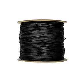 Nylonband auf Spule, schwarz (0,6mm / 120m) | Edelsteine, Heilsteine & Schmuck