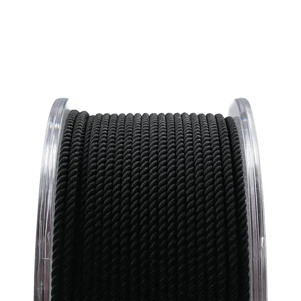 Ruban en nylon tressé sur bobine, noir (1,5mm / 15m) | Marco Schreier