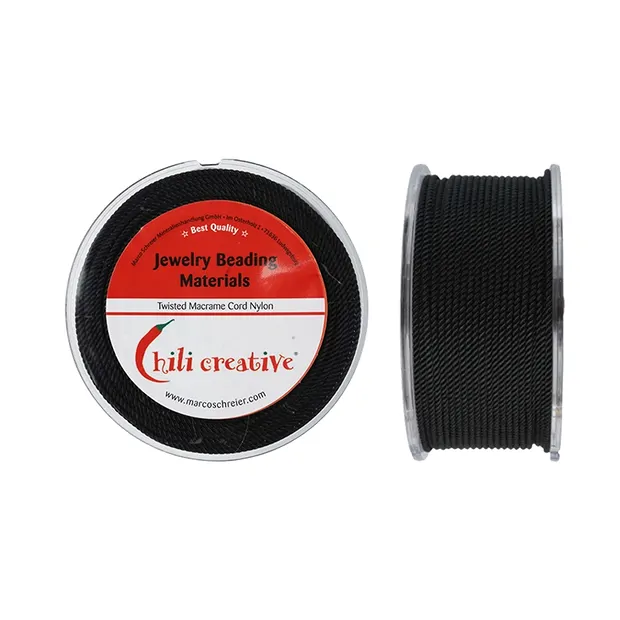 Nylon tape braided on spool, black (1.5mm / 15m) | Marco Schreier