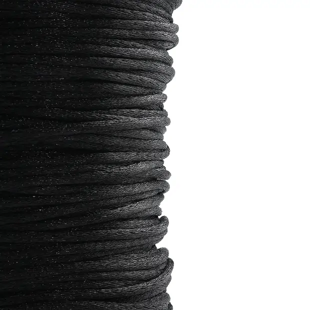 Nylonband schwarz, Länge 100m | Großhändler Edelsteine, Heilsteine & Schmuck