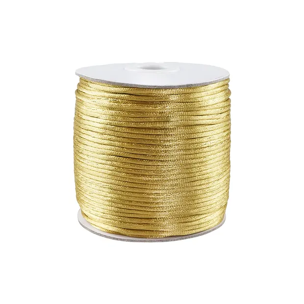 Nylonband gold, 2,0mm/100m | Mineralienhandlung Edelsteine, Heilsteine & Schmuck