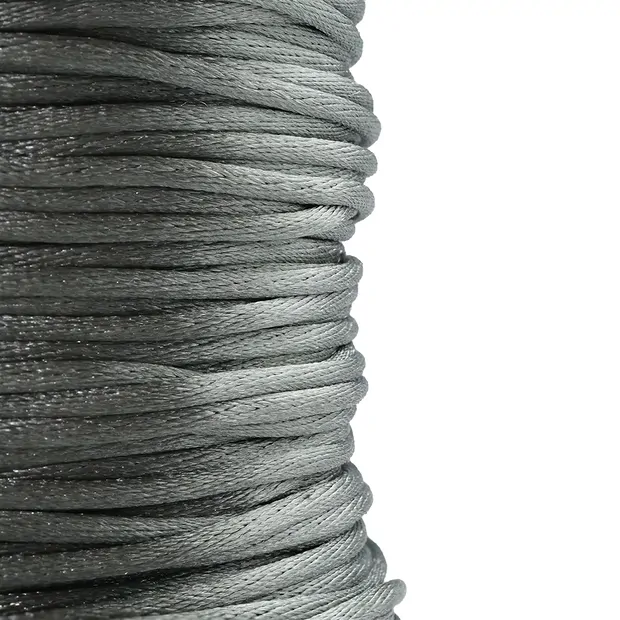 Nylonband silber, 2,0mm/100m | Mineralienhandel Edelsteine, Heilsteine & Schmuck