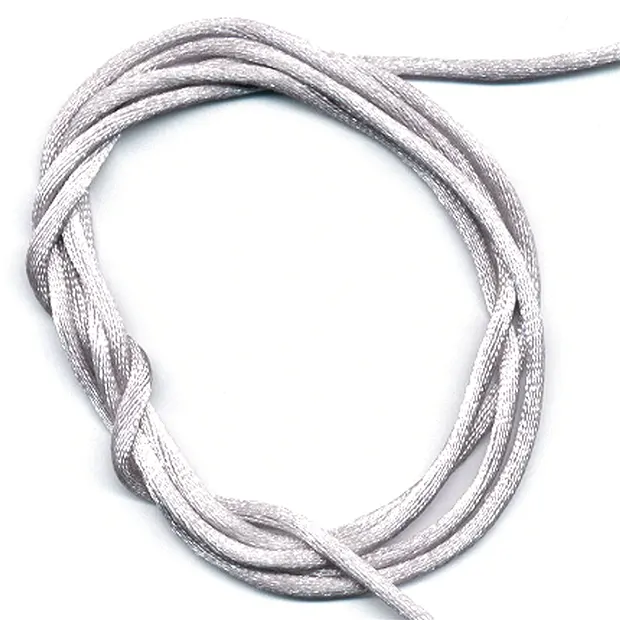 Nylonband silber, Länge 100m | Großhändler Edelsteine, Heilsteine & Schmuck