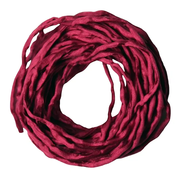 Habotai Silk Cord red (garnet), 100cm (6 pcs./ PU) | Marco Schreier