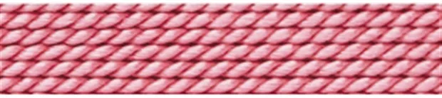 Perlfädelseide Synthetik + Vorfädelnadel, rosa dunkel, 0,45mm/2m | Marco Schreier