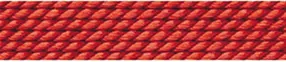 Seta sintetica per perline + ago per prefilatura, corallo rosso, 0,45mm/2m | Marco Schreier