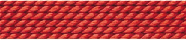 Seda sintética para enfilar + aguja de prehilado, coral rojo, 0,45mm/2m | Marco Schreier