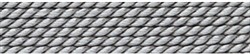 1951200219 Perlfädelseide Synthetik + Vorfädelnadel, grau, 0,45mm/2m | Marco Schreier
