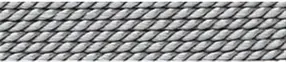 Synthetic beading silk + pre-threading needle, gray, 0.45mm/2m | Marco Schreier