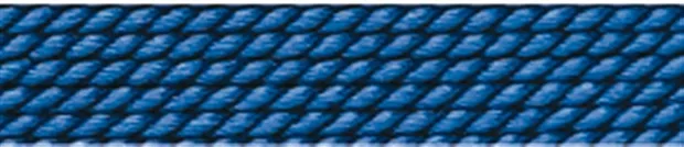 Perlfädelseide Synthetik + Vorfädelnadel, blau, 0,60mm/2m | Marco Schreier
