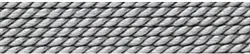 1951200619 Perlfädelseide Synthetik + Vorfädelnadel, grau, 0,70mm/2m | Marco Schreier