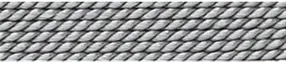Synthetic beading silk + pre-threading needle, gray, 0.90mm/2m | Marco Schreier