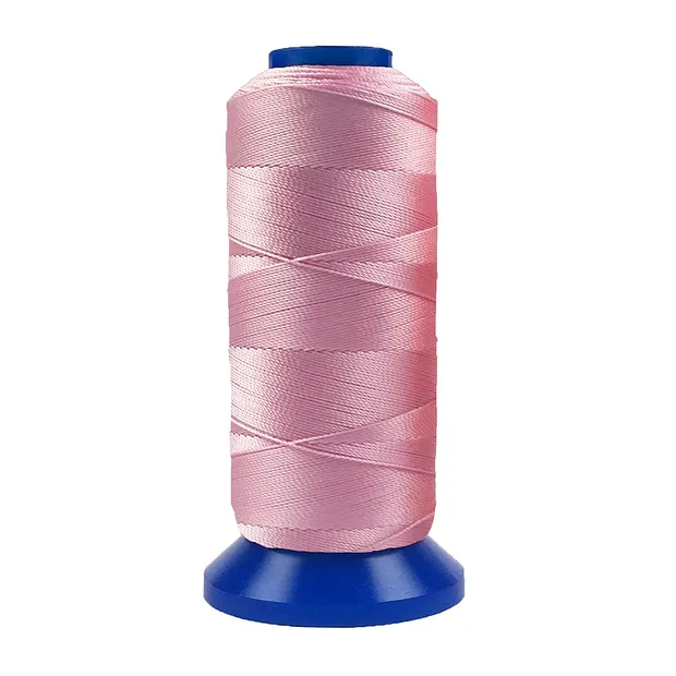 Nylon thread on spool, pink/pink (0.4mm / 600m) | gems, healing stones & jewelry