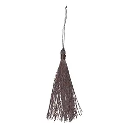 1951400218 Tassel dark brown, 9.5cm (6 pcs./ PU) | wholesale gems, healing stones & jewelry
