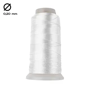 Nylon thread on spool, white (0.20mm / 1000m) | wholesaler gems & healing stones