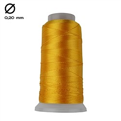 1951402008 Nylon thread on spool, golden yellow (0.20mm / 1000m) | Marco Schreier