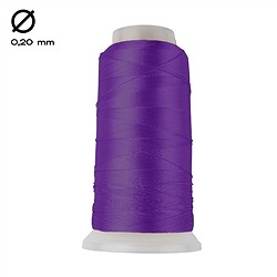 1951402012 Nylon thread on spool, amethyst (0.20mm / 1000m) | Marco Schreier