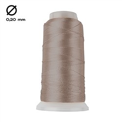 1951402017 Nylon thread on spool, beige (0.20mm / 1000m) | wholesaler gems & healing stones