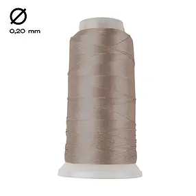 Nylon thread on spool, beige (0.20mm / 1000m) | wholesaler gems & healing stones