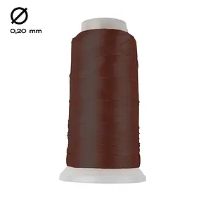 Nylon thread on spool, dark brown (0.20mm / 1000m) | Marco Schreier