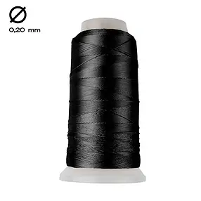 Nylon thread on spool, black (0.20mm / 1000m) | wholesaler gems & healing stones