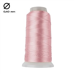 1951404002 Nylon thread on spool, pink (0.4mm / 600m) | wholesaler gems &amp; healing stones