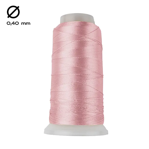 Nylonfaden auf Spule, rosa (0,4mm / 600m) | GH Edelsteine, Heilsteine & Schmuck