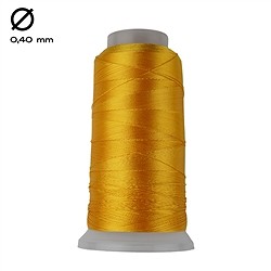 1951404008 Nylon thread on spool, golden yellow (0.4mm / 600m) | Marco Schreier